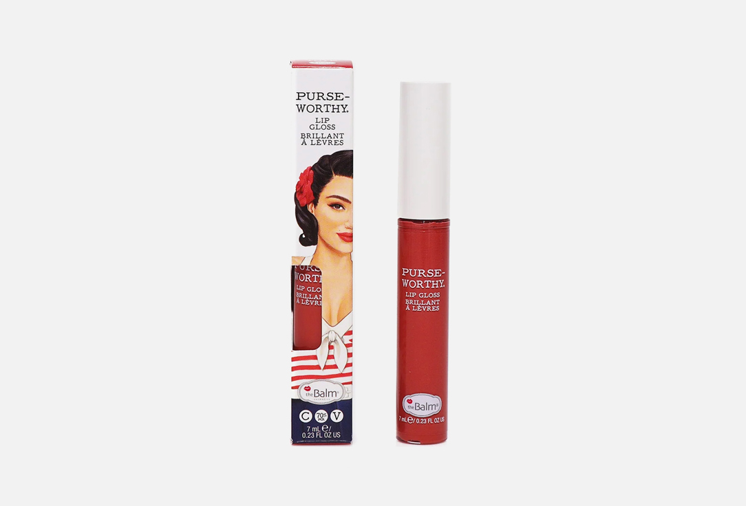 The Balm Long-Lasting Lip Gloss Purseworthy Tote 7 ml The Balm Long-Lasting Lip Gloss Purseworthy