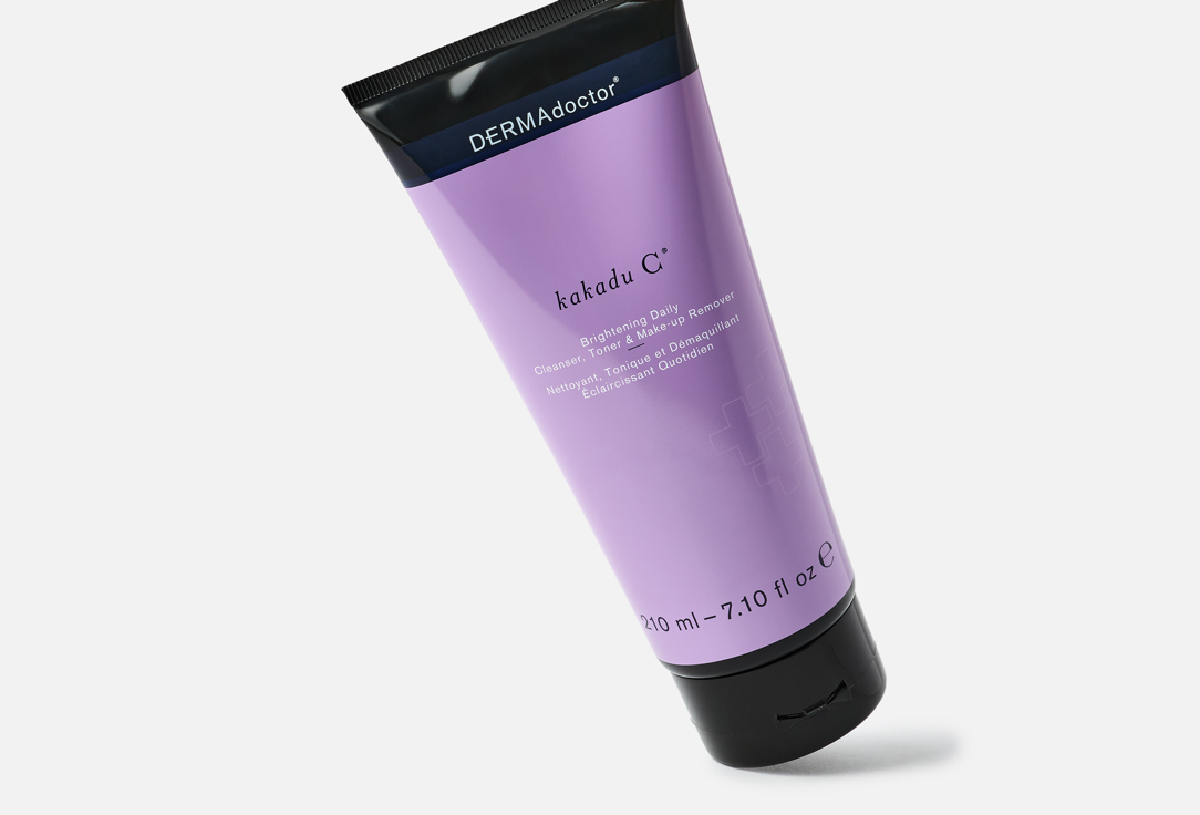 dermadoctor 3-in-1: Face Cleanser, Toner & Makeup Remover Kakadu C Vitamin C