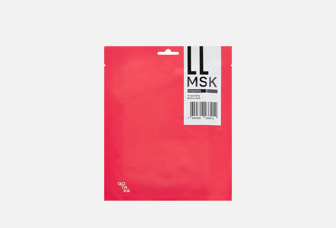 Go Tapa Гидрогелевая маска для восстановления микробиома Invigorating biome mask