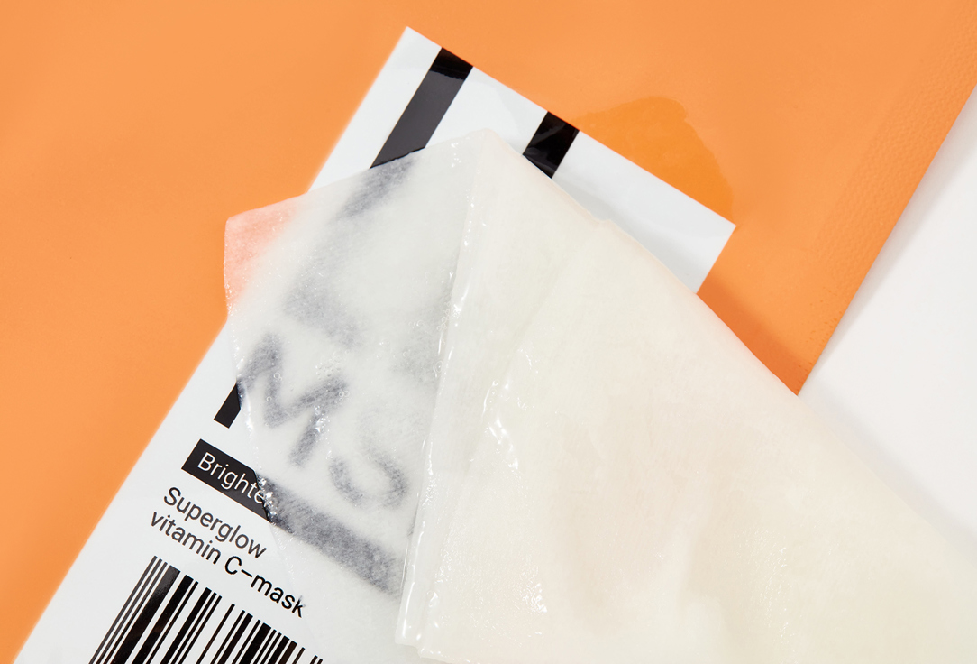 Go Tapa Тканевая маска для сияния кожи лица Superglow vitamin С-mask