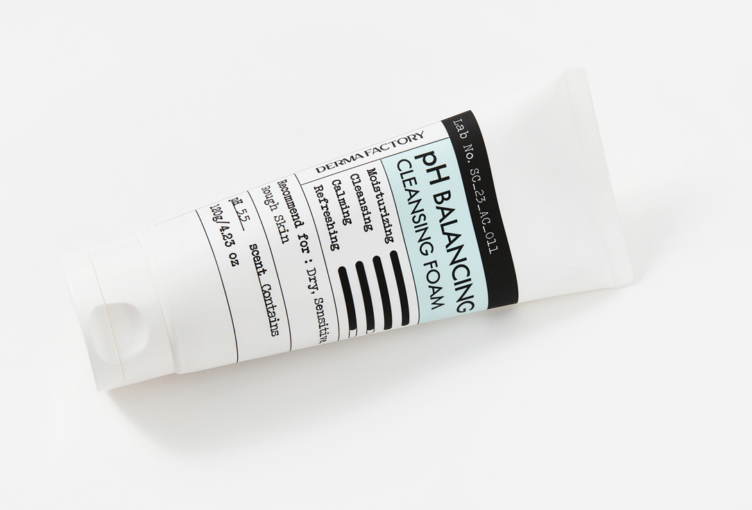 DERMA FACTORY Face foam for sensitive skin PH Balancing Cleansing Foam