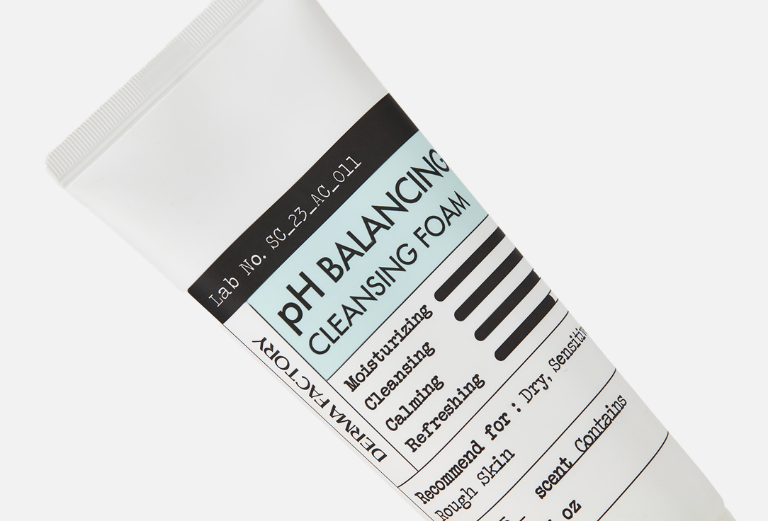 DERMA FACTORY Face foam for sensitive skin PH Balancing Cleansing Foam