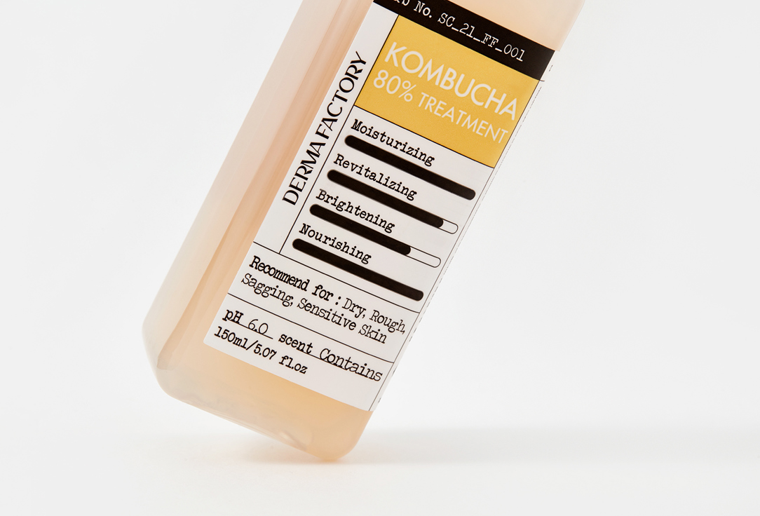 DERMA FACTORY Moisturizing & nourishing face toner-essence 80% Kombucha Treatment