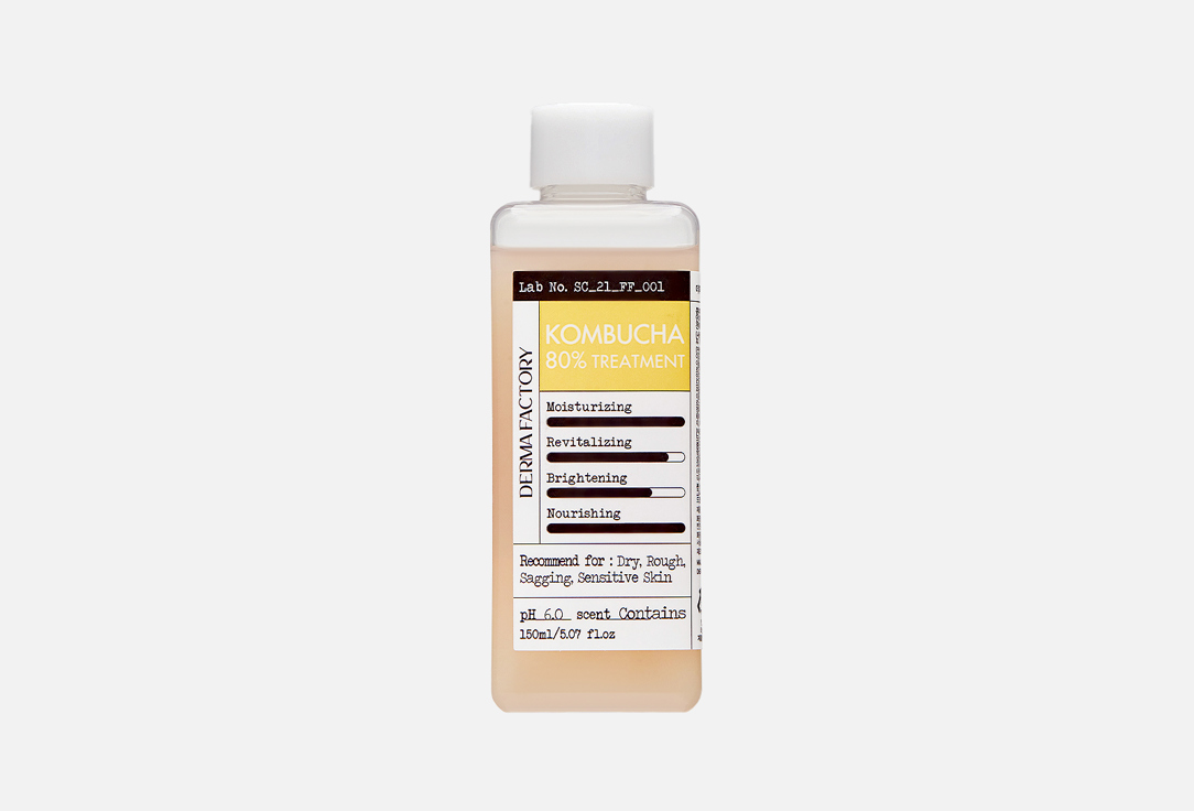 DERMA FACTORY Moisturizing & nourishing face toner-essence 80% Kombucha Treatment