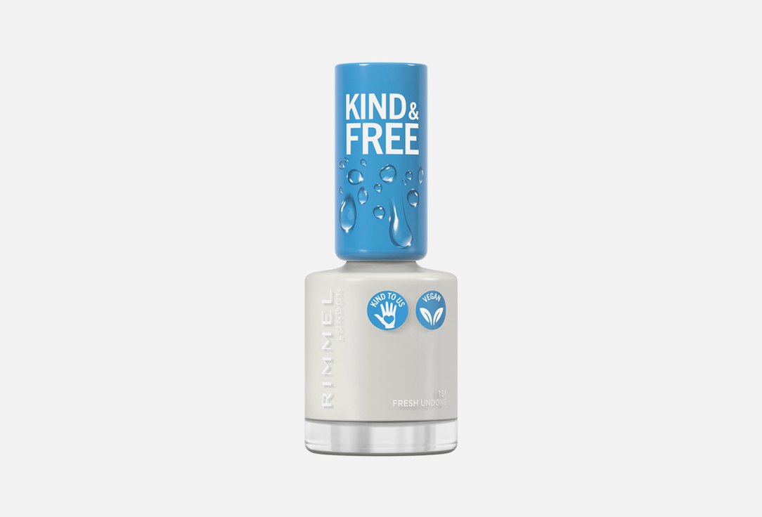 Rimmel Nail Polish KIND & FREE Clean 151, Fresh undone 8 ml Rimmel Nail Polish KIND & FREE Clean