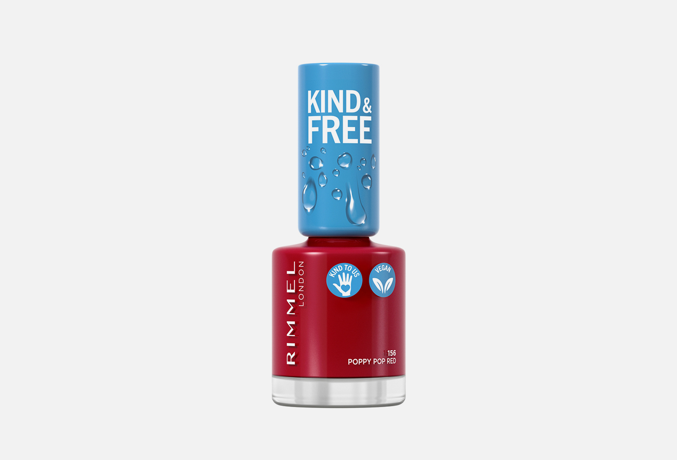 KIND & FREE Clean 8 156, Poppy pop red