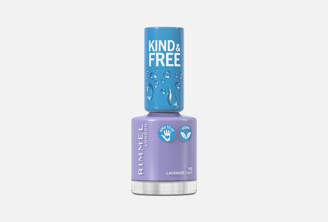 Rimmel Nail Polish KIND & FREE Clean 153, Lavender light 8 ml Rimmel Nail Polish KIND & FREE Clean