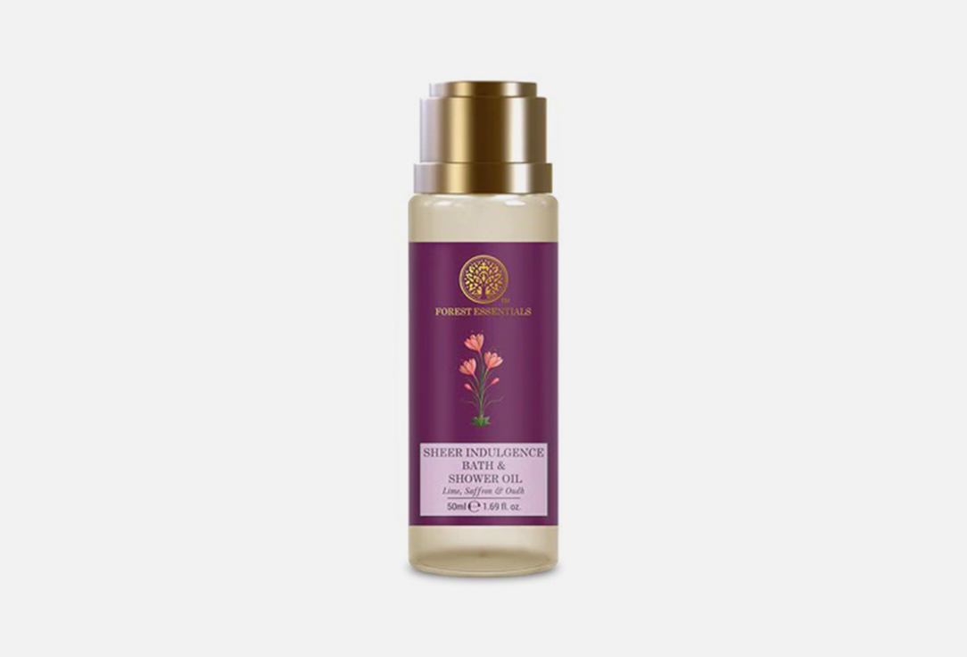 Forest Essentials Bath and Shower Oil Sheer Indulgence Lime, Saffron&Oudh 130 ml Forest Essentials Bath and Shower Oil Sheer Indulgence Lime, Saffron&Oudh