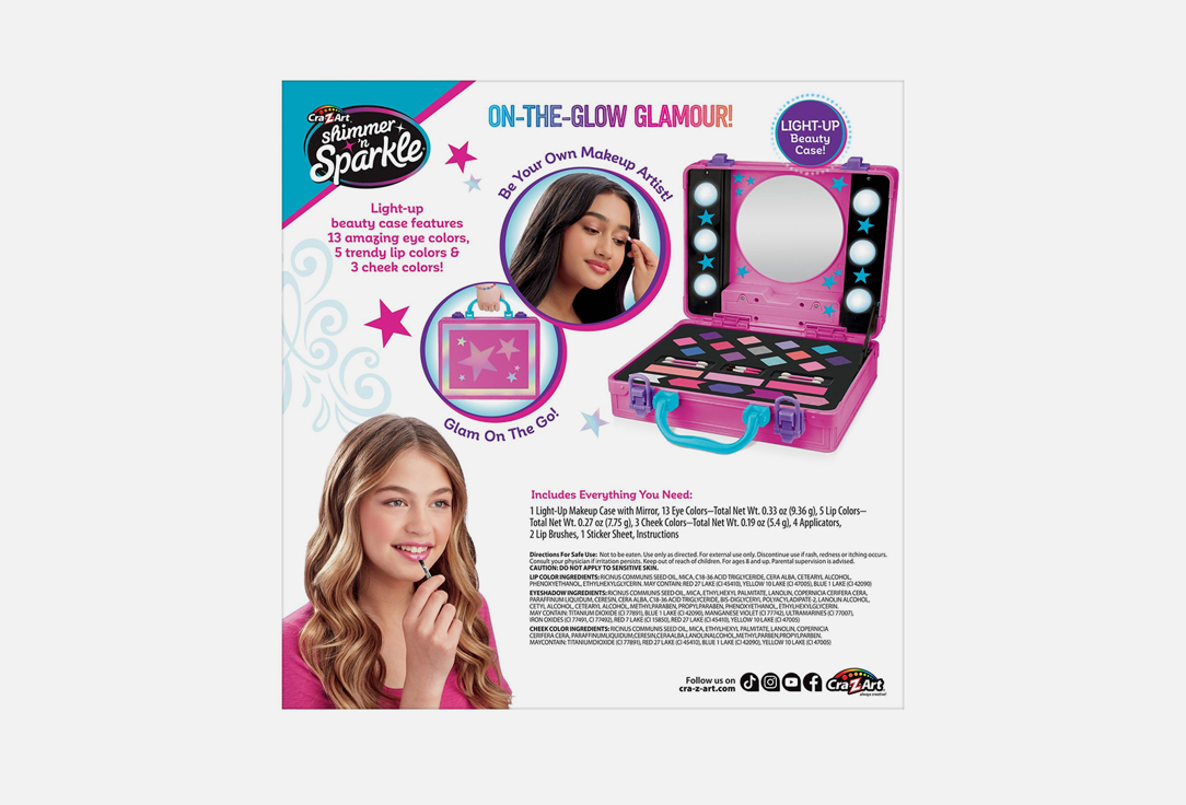 Shimmer N Sparkle Beauty Case Light-Up 4 pcs Shimmer N Sparkle Beauty Case Light-Up