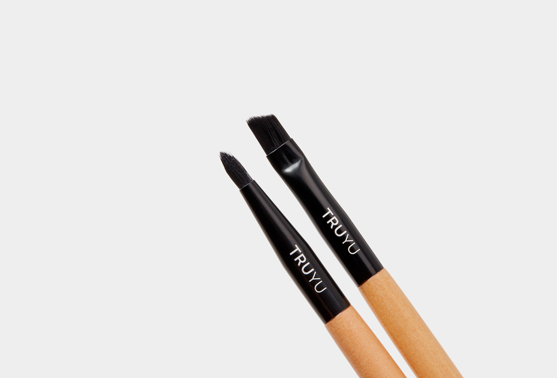 TRUYU Angled & Pencil Tip Brush Set Eyeliner Duo