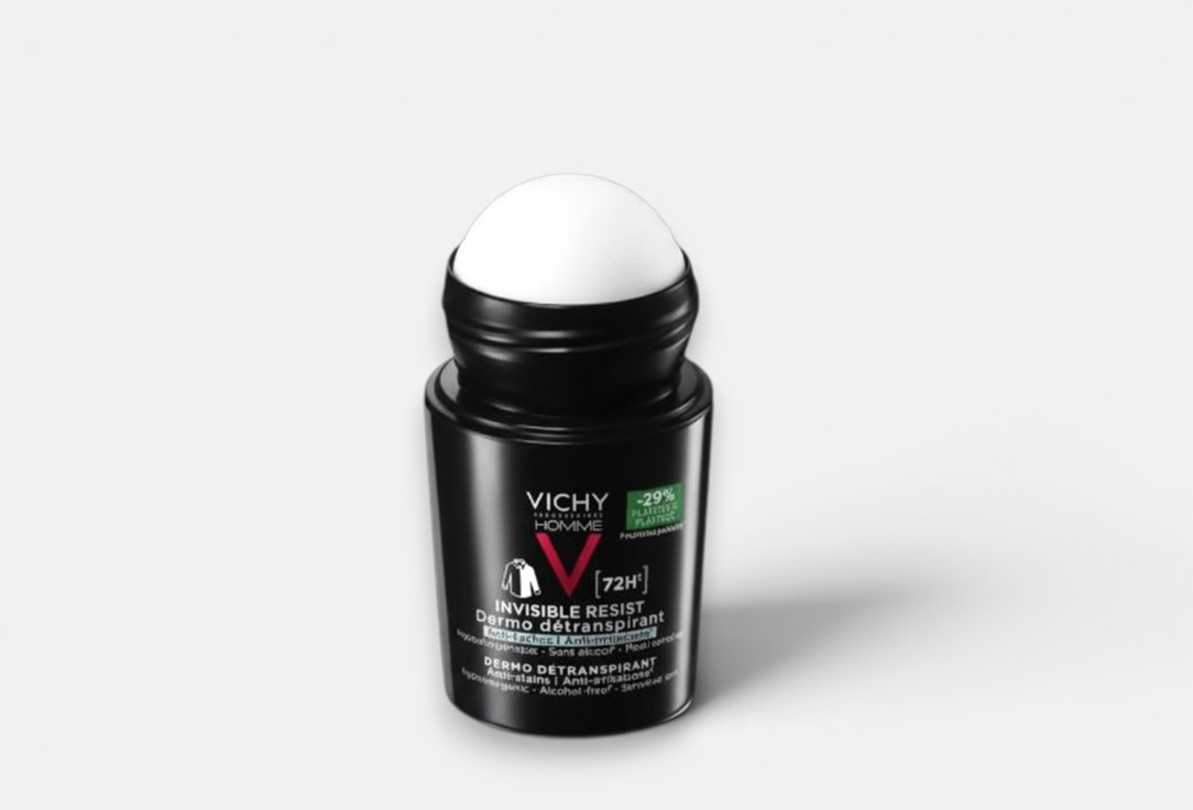 Vichy Anti-Stain Roll-on Deodorant for sensitive skin 72 Hours Invisible Resist