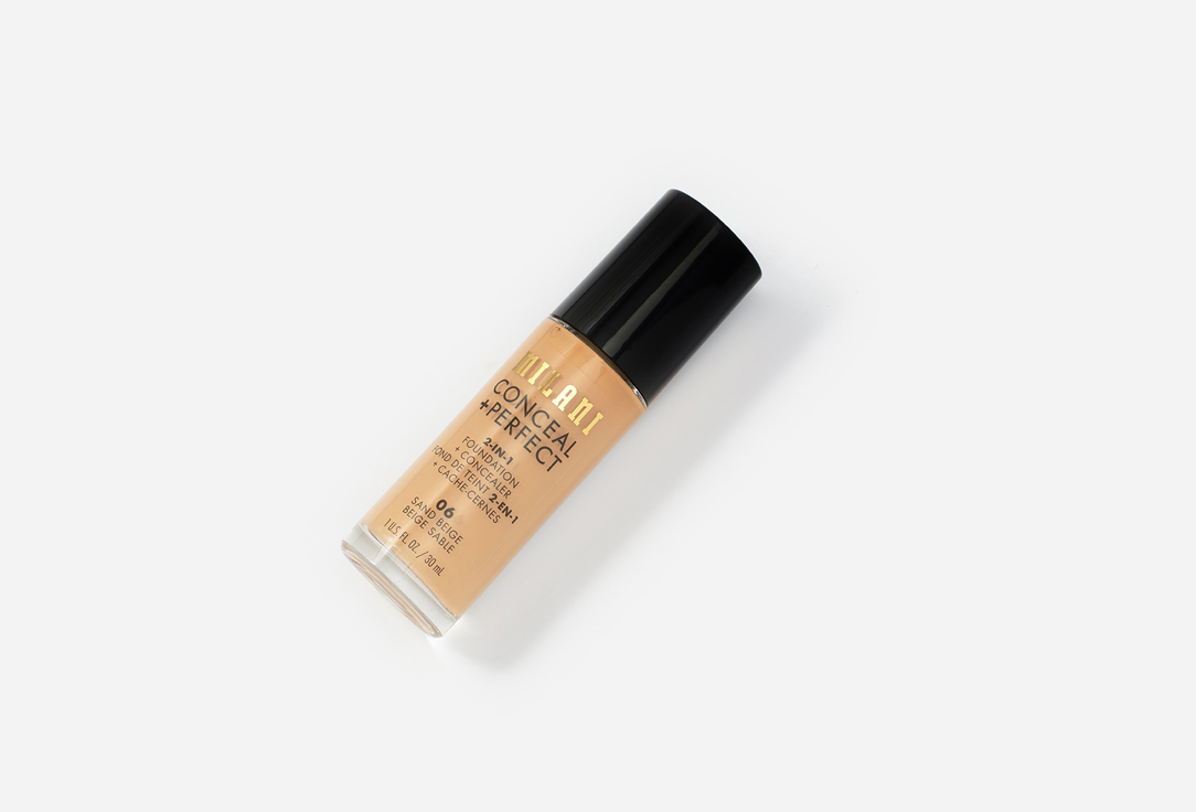 MILANI Satin Matte Liquid Foundation Conceal + Perfect 2-In-1
