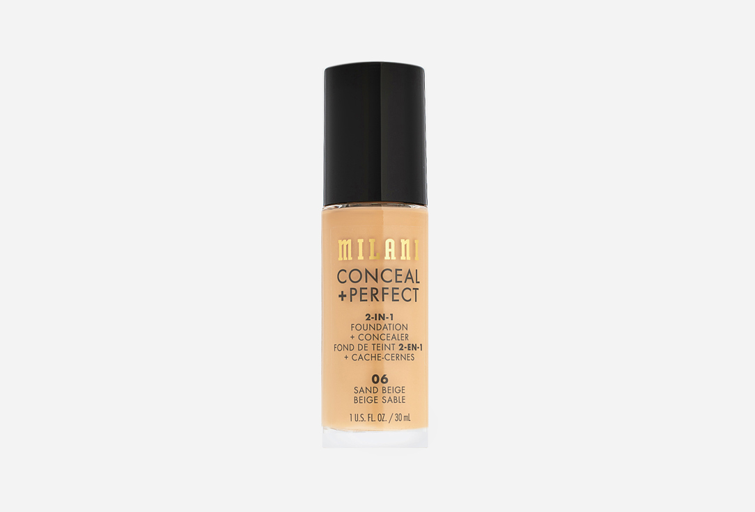 MILANI Satin Matte Liquid Foundation Conceal + Perfect 2-In-1