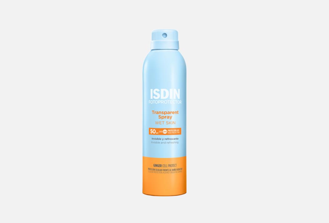 ISDIN Face & Body Sunscreen Spray SPF 50 Transparent Spray Wet Skin