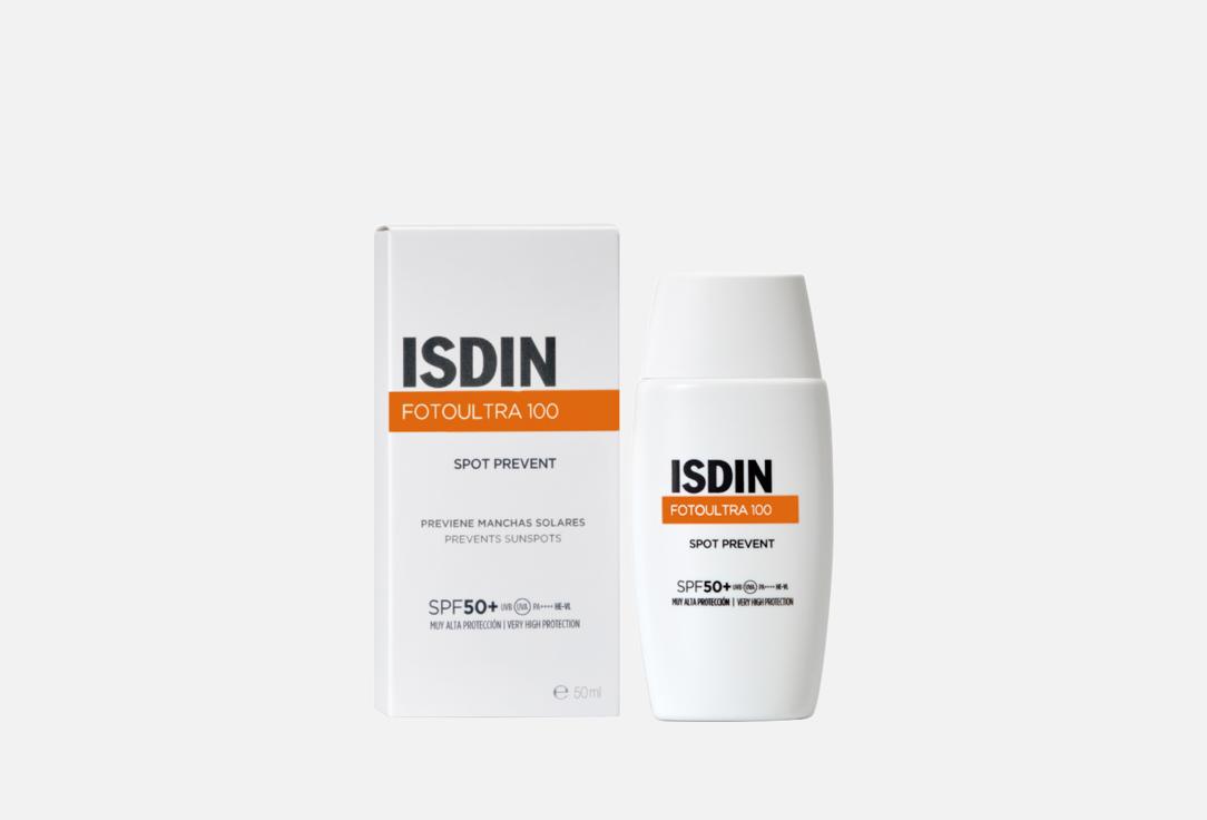 ISDIN Water-resistant Sunscreen Face Fluid SPF 50+ PA++++ Fotoultra 100 Spot Prevent