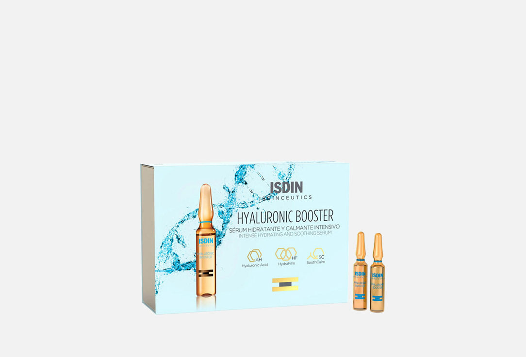 ISDIN Intensive Hydrating Face Ampoules Isdinceutics Hyaluronic Booster 10 Ampoules 2 ml ISDIN Intensive Hydrating Face Ampoules Isdinceutics Hyaluronic Booster 10 Ampoules