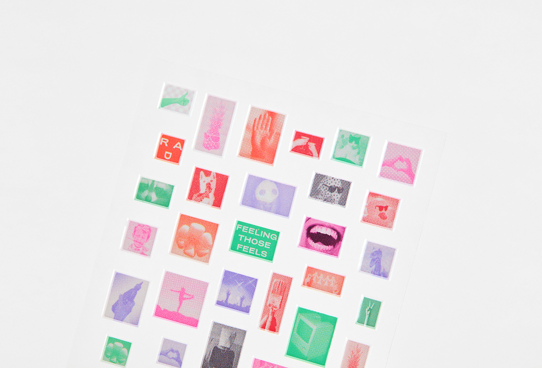 RAD Набор наклеек для ногтей Show And Tell Nail Stickers Set