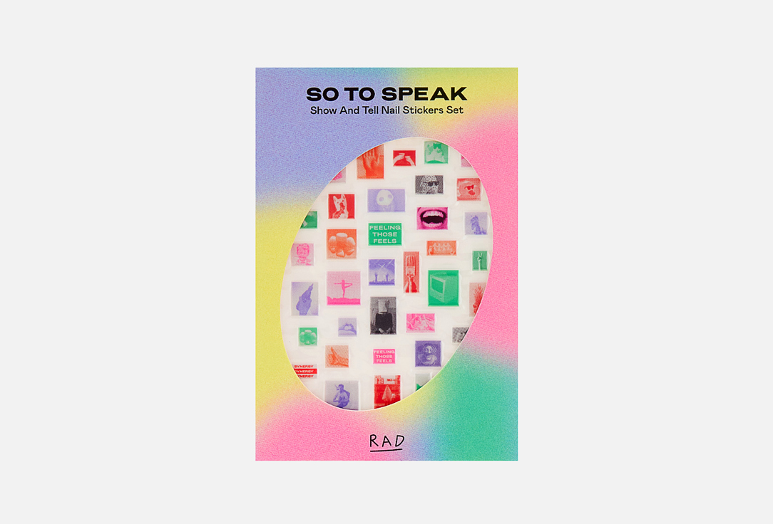 RAD Набор наклеек для ногтей Show And Tell Nail Stickers Set