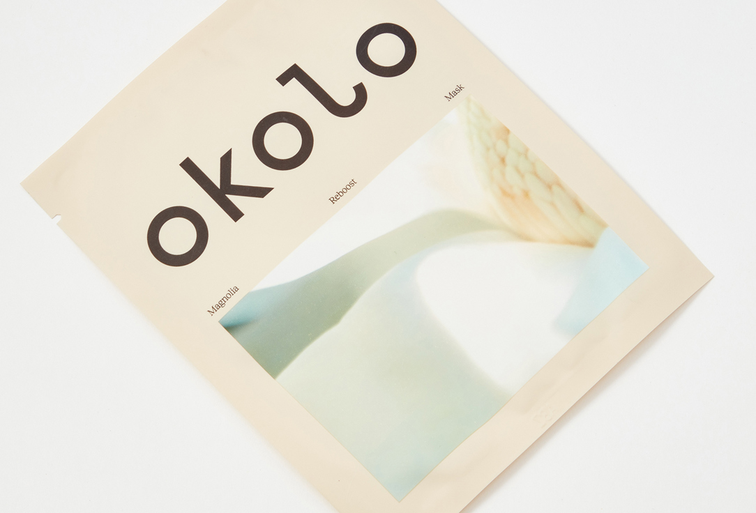 OKOLO Восстанавливающая тканевая маска для лица Magnolia Reboost Mask 1 шт OKOLO Восстанавливающая тканевая маска для лица Magnolia Reboost Mask