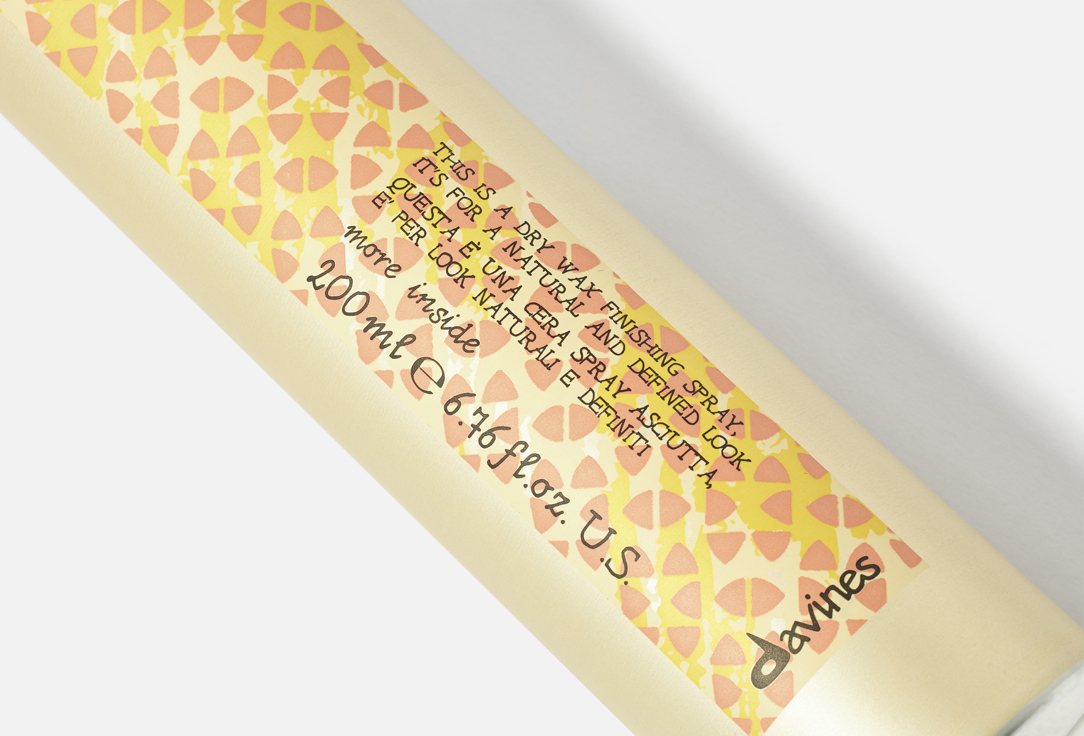 Davines Texturizing Hair Spray More Inside Dry wax finishing spray