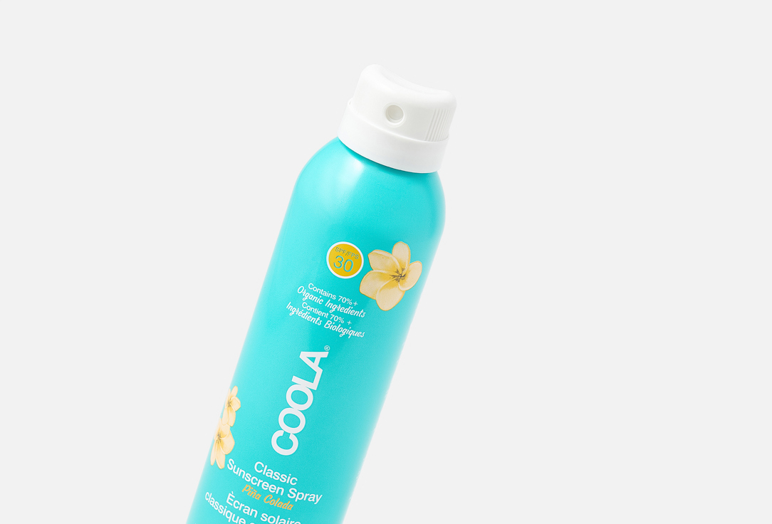 COOLA Sunscreen Body Spray SPF30 Classic Sunscreen Spray Pina Colada 177 ml COOLA Sunscreen Body Spray SPF30 Classic Sunscreen Spray Pina Colada