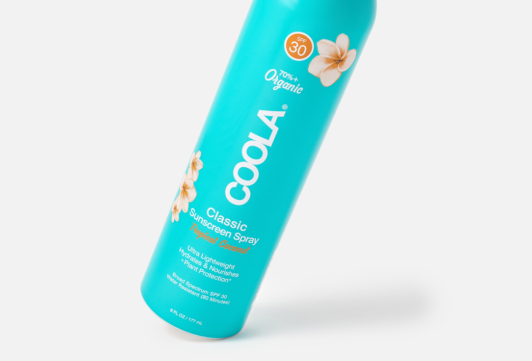 COOLA Body Spray SPF30 Classic Sunscreen Spray Tropical Coconut 177 ml COOLA Body Spray SPF30 Classic Sunscreen Spray Tropical Coconut