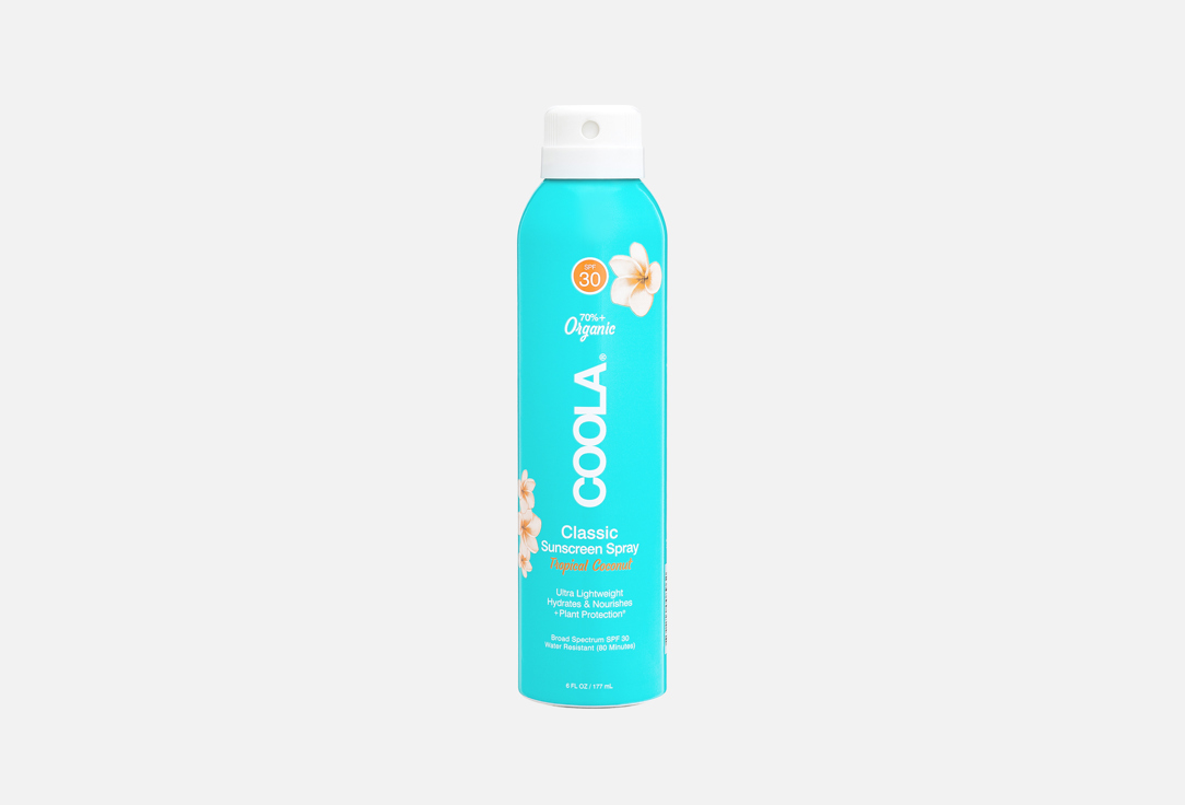 COOLA Body Spray SPF30 Classic Sunscreen Spray Tropical Coconut 177 ml COOLA Body Spray SPF30 Classic Sunscreen Spray Tropical Coconut