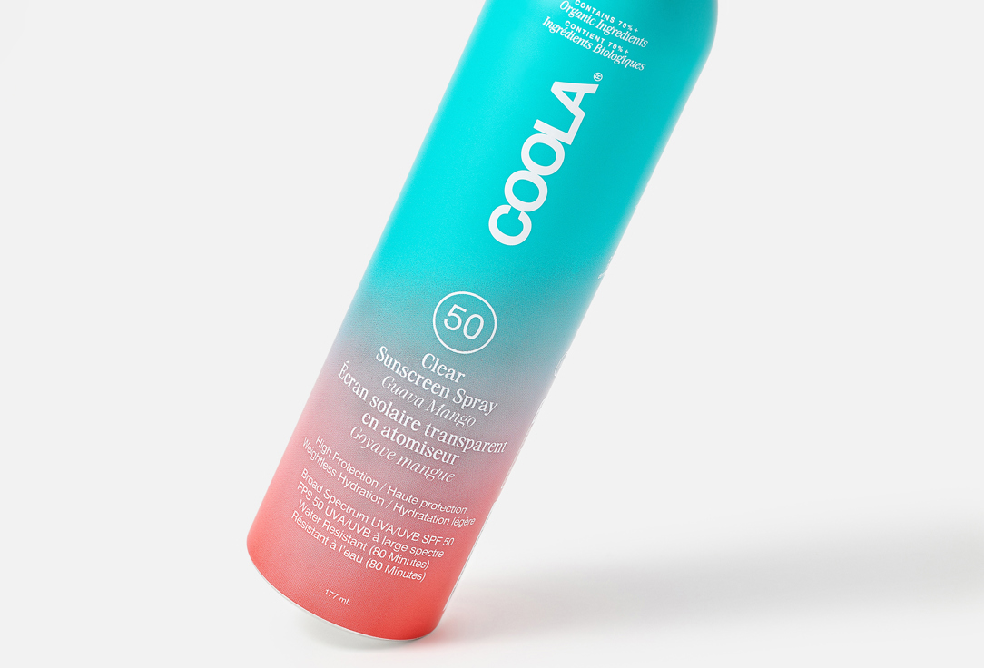 COOLA Sunscreen Body Spray SPF50 Classic Sunscreen Spray Guava Mango 177 ml COOLA Sunscreen Body Spray SPF50 Classic Sunscreen Spray Guava Mango