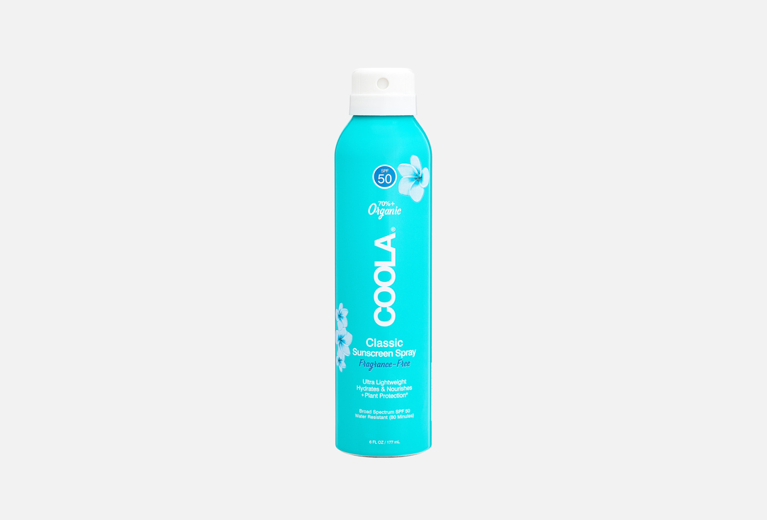 COOLA Body Spray SPF50 Classic Sunscreen Spray Unscented 177 ml COOLA Body Spray SPF50 Classic Sunscreen Spray Unscented
