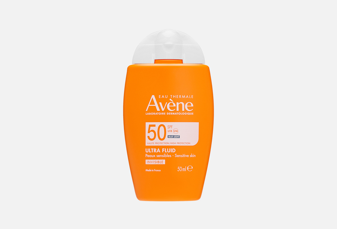 EAU THERMALE AVENE Sunscreen fluid for sensitive skin SPF 50+ ULTRA FLUID INVISIBLE