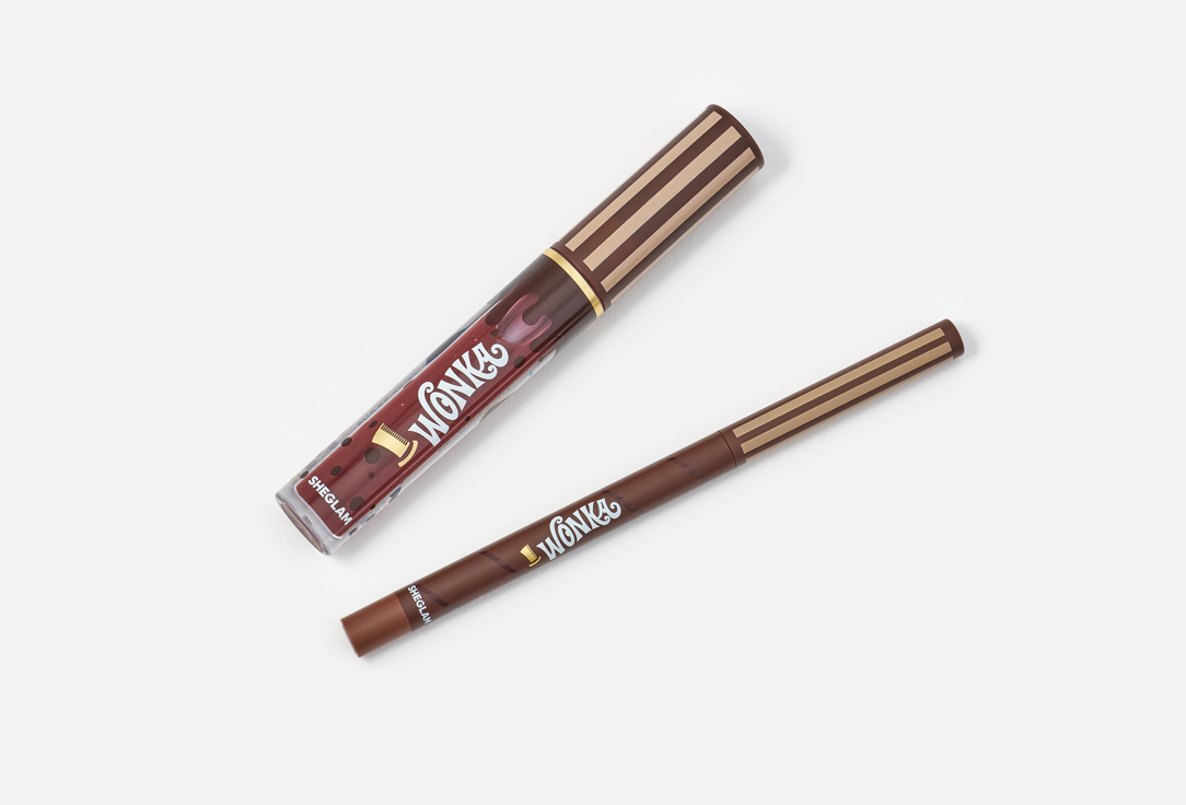 Sheglam Gloss and liner for lips Willy Wonka Hot fudge 2 pcs Sheglam Gloss and liner for lips Willy Wonka