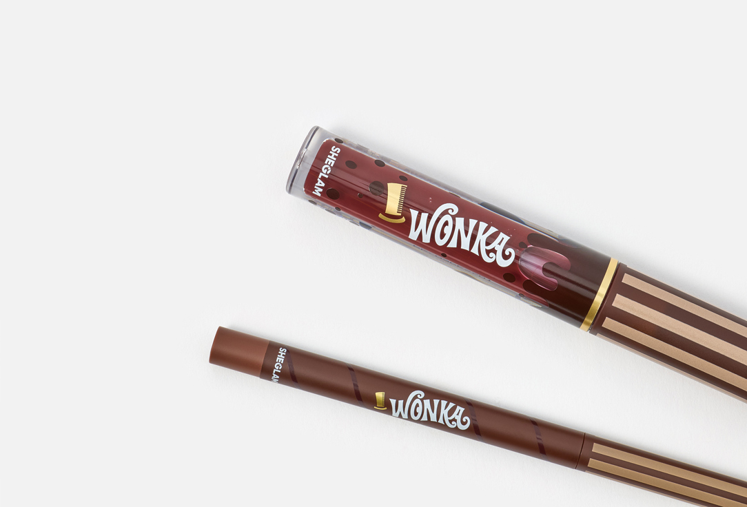 Sheglam Gloss and liner for lips Willy Wonka Hot fudge 2 pcs Sheglam Gloss and liner for lips Willy Wonka
