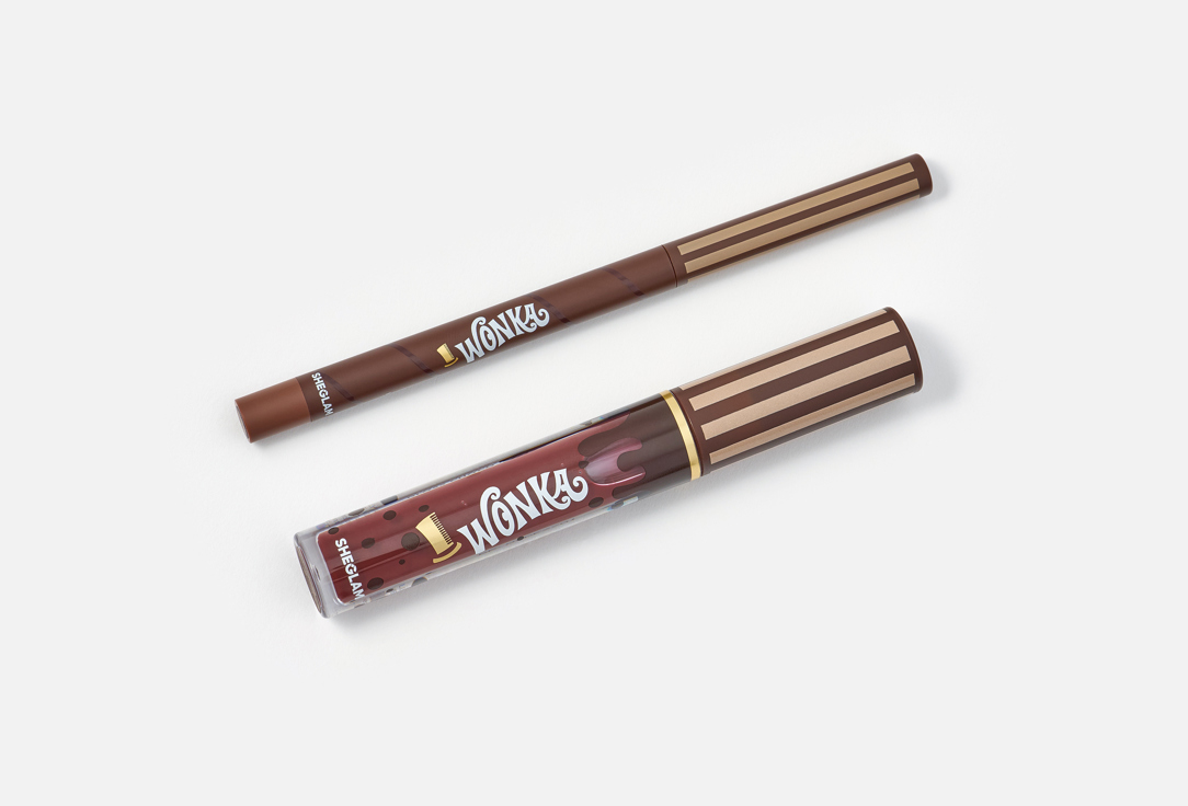 Sheglam Gloss and liner for lips Willy Wonka Hot fudge 2 pcs Sheglam Gloss and liner for lips Willy Wonka