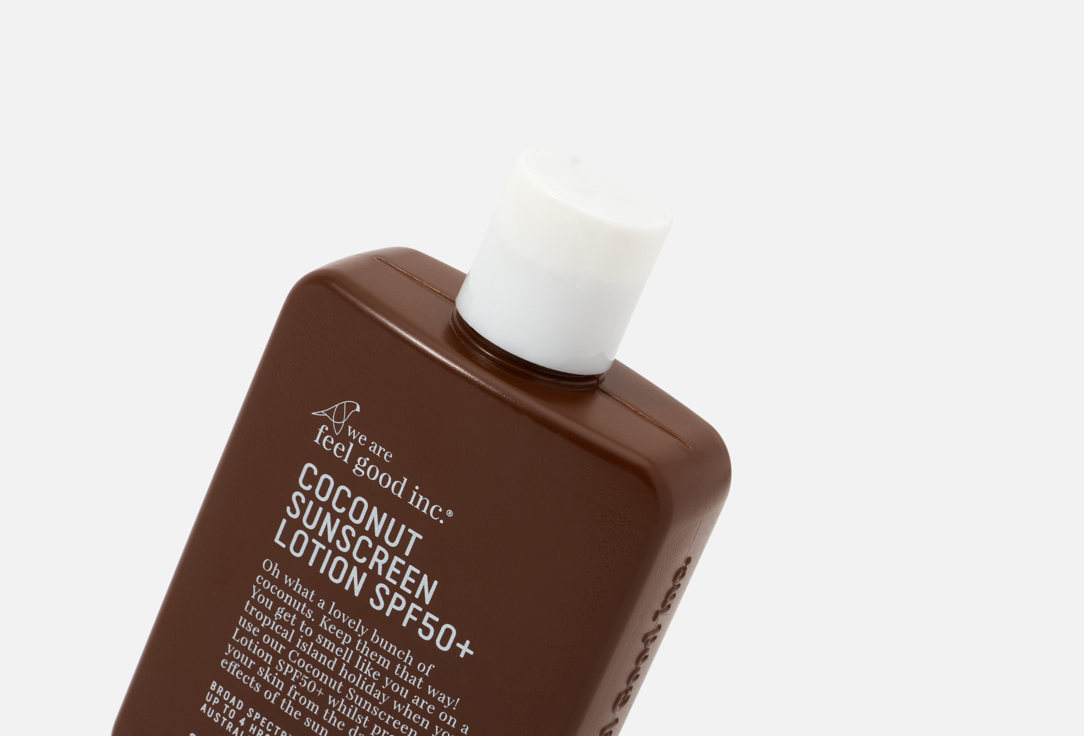 We are feel good inc. Sunscreen lotion SPF50+ Coconut