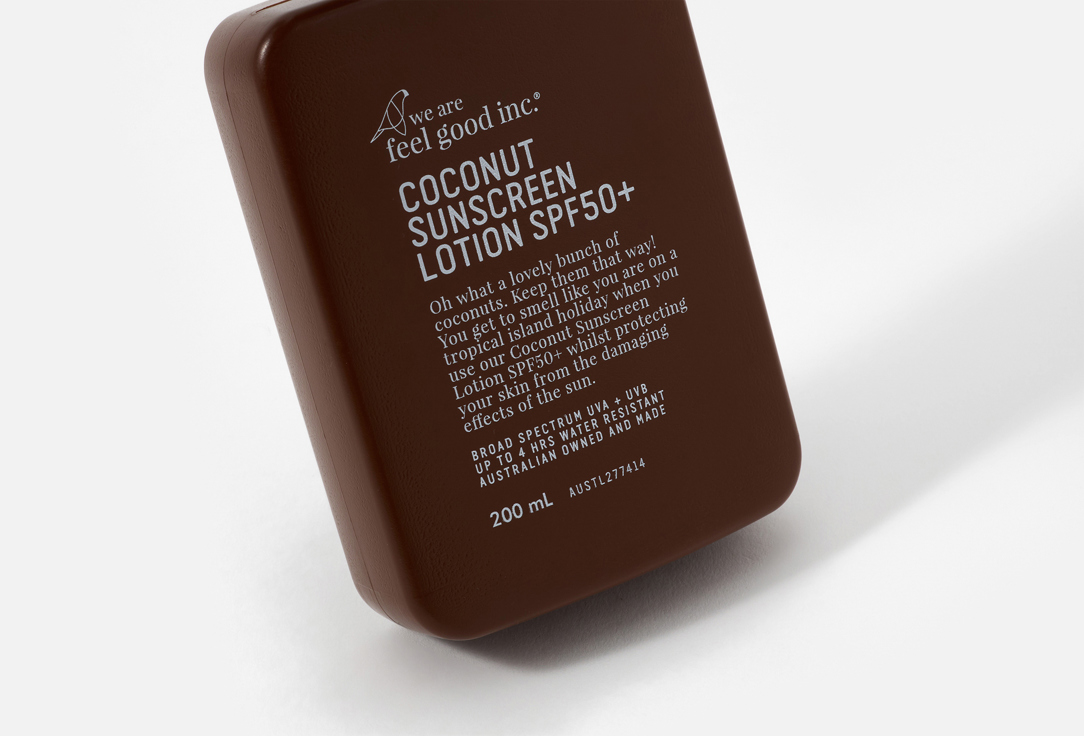 We are feel good inc. Sunscreen lotion SPF50+ Coconut