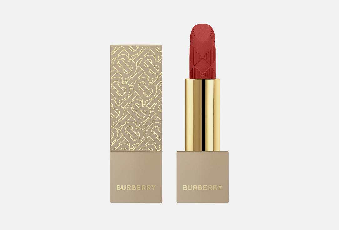 Burberry Matte Lipstick Golden TB Monogram Collection - Kisses 117, Burnished red 3.3 g Burberry Matte Lipstick Golden TB Monogram Collection - Kisses