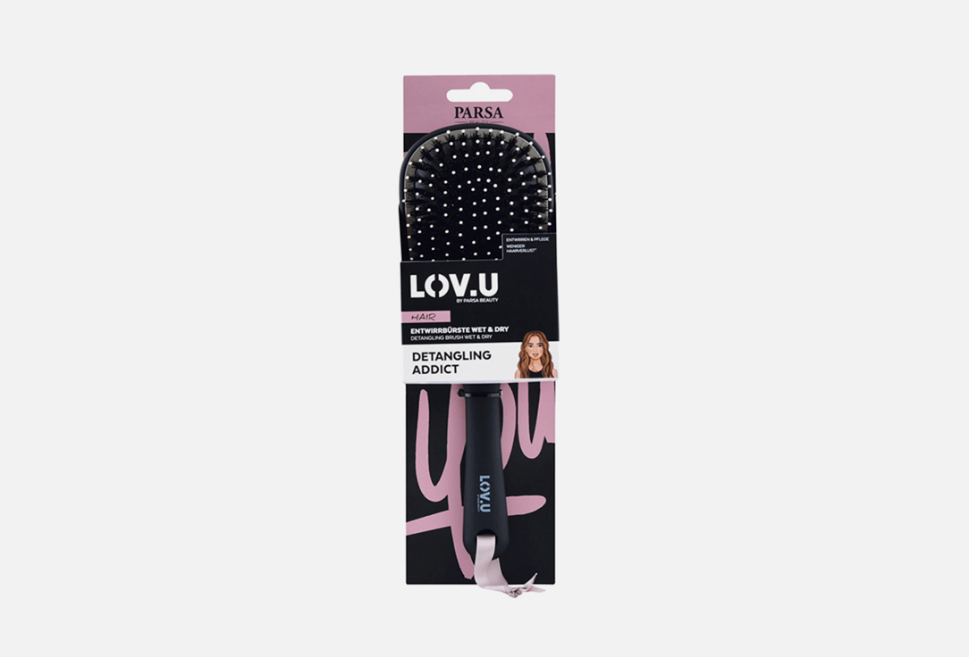 PARSA Paddle Hair Brush Love.U