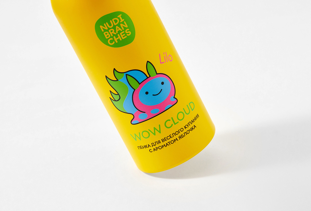 Nudibranches Fun bathing foam Wow cloud! Green apple flavor