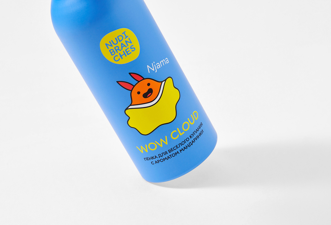Nudibranches Fun bathing foam Wow cloud! Bouncing tangerine flavor