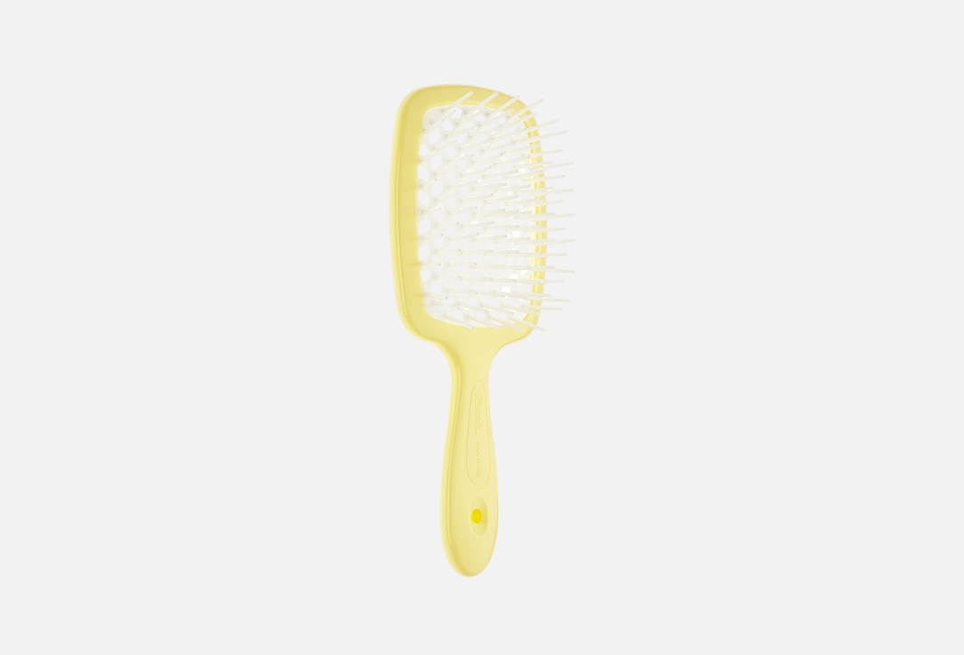 Janeke Small Hair Brush Superbrush White yellow Janeke Small Hair Brush Superbrush
