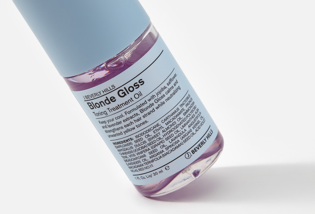 J BEVERLY HILLS Hair toning treatment oil Blue blonde gloss