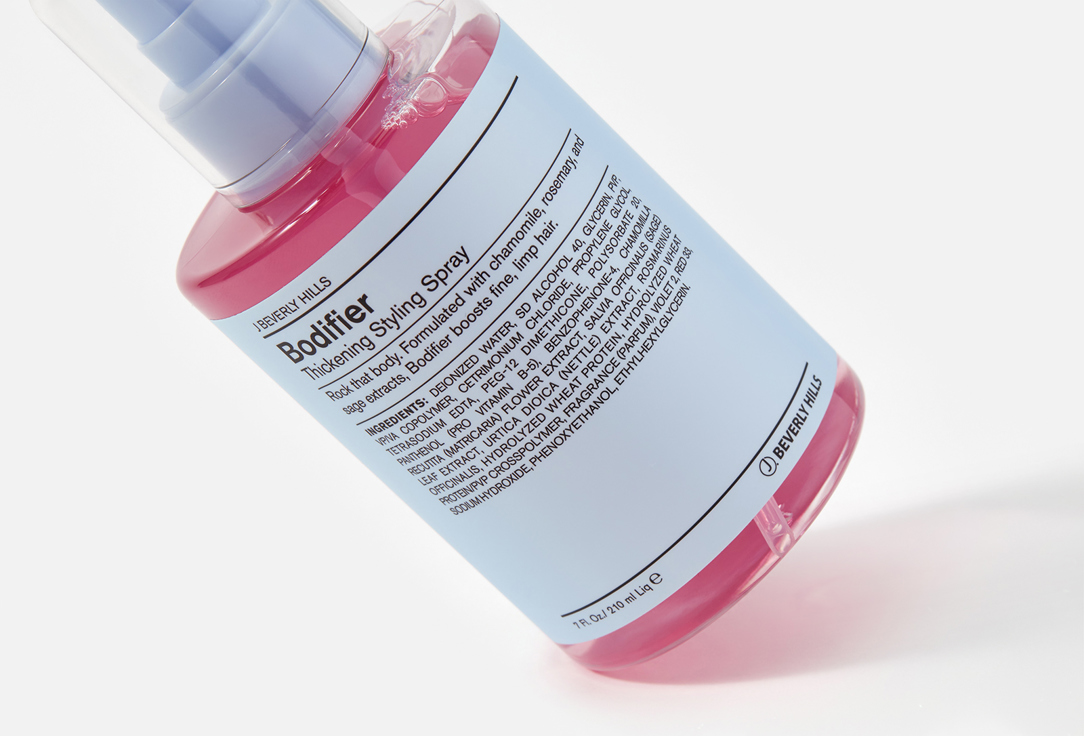 J BEVERLY HILLS Thickening styling spray Blue bodifier