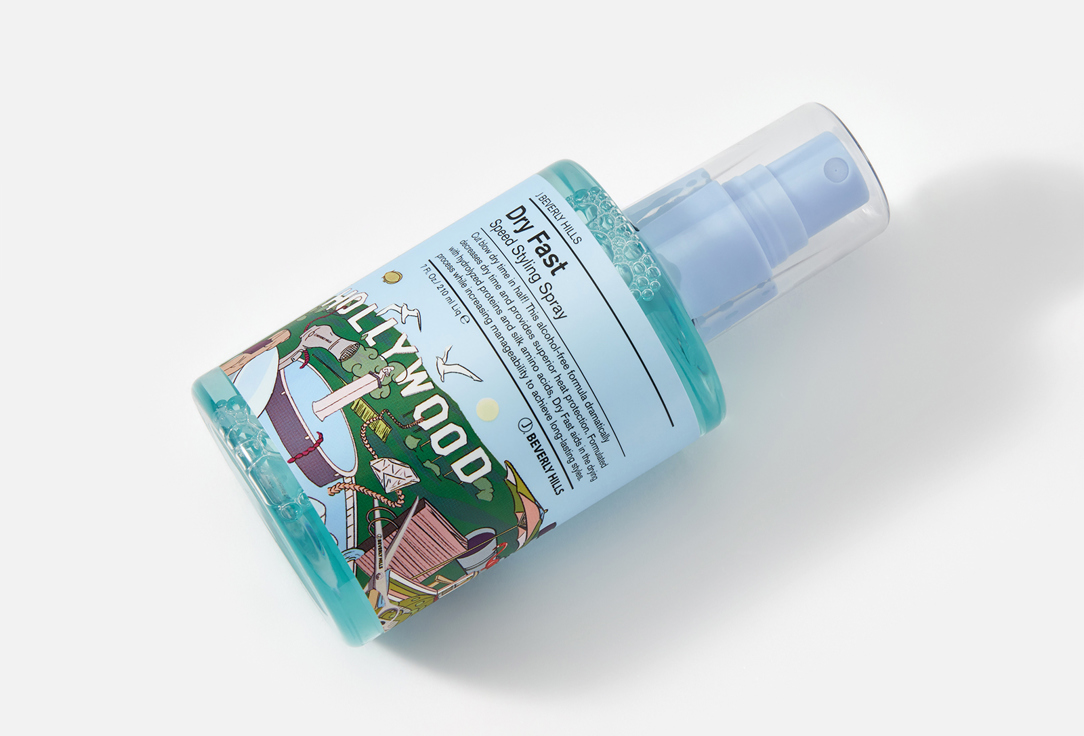J BEVERLY HILLS Speed styling spray Blue dry fast