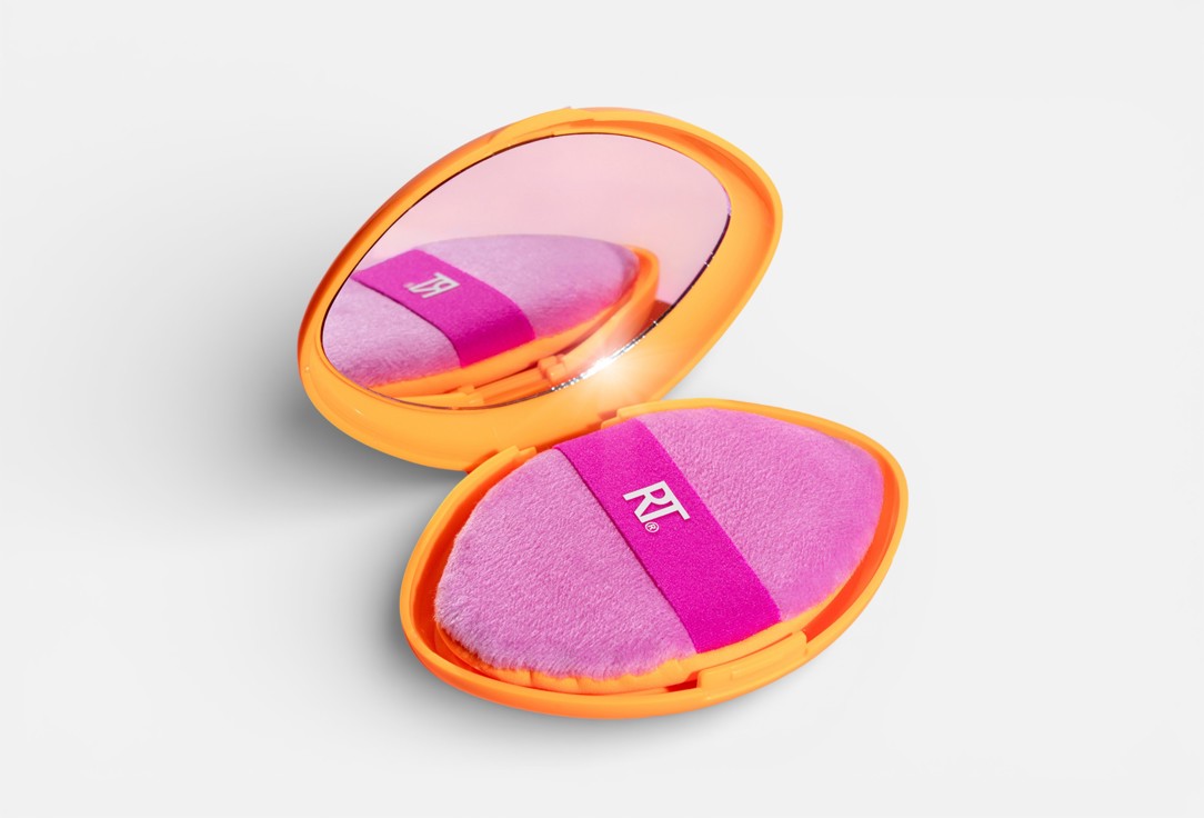 Real Techniques Powder Puff + Travel Case Miracle 2In1
