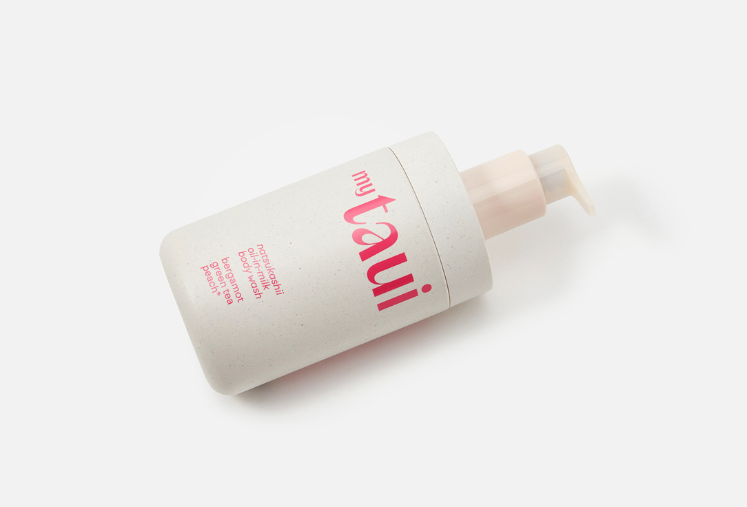 myTAUI Нежное увлажняющее гель-масло для душа natsukashii oil-in-milk body wash