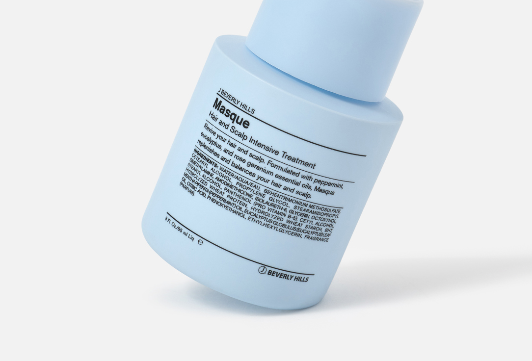 J BEVERLY HILLS Hair and scalp intensive treatment Blue masque