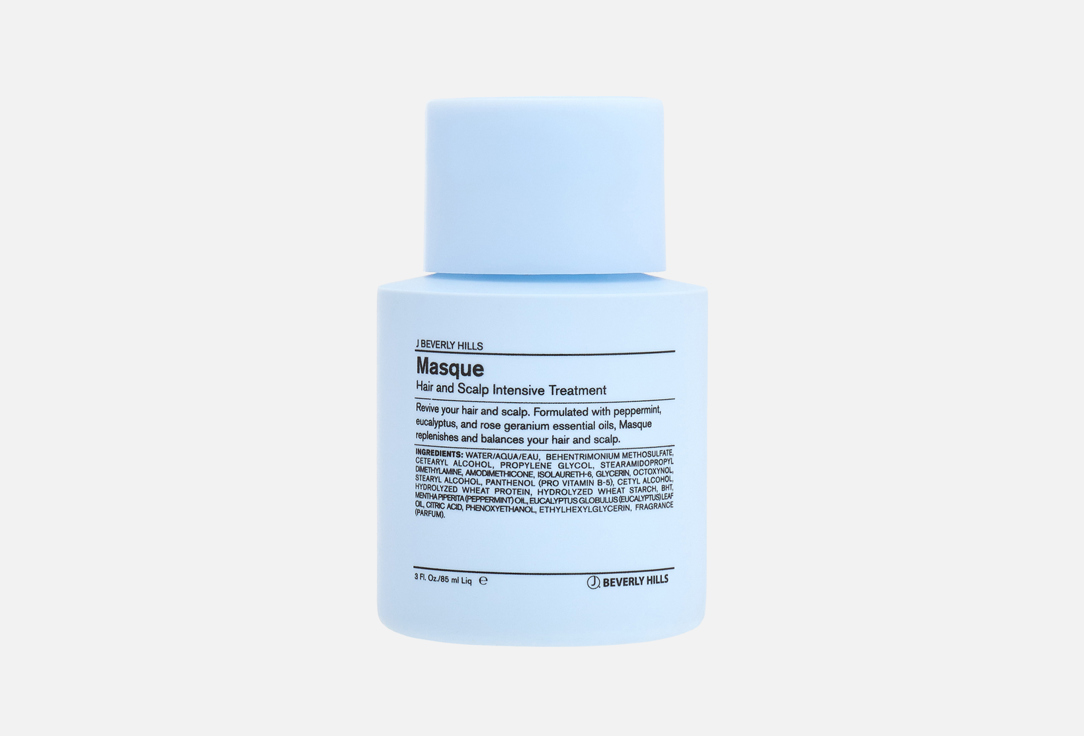 J BEVERLY HILLS Hair and scalp intensive treatment Blue masque