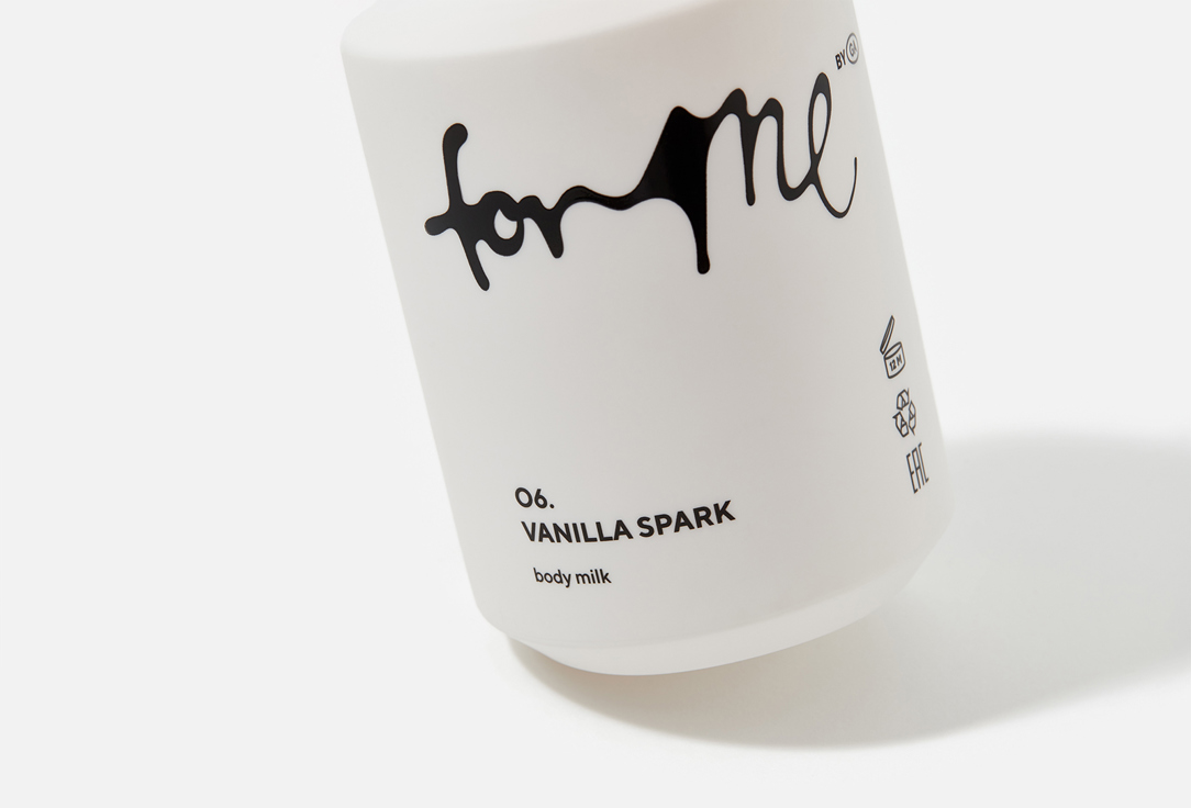 For me by gold apple Scented Body Milk 06. Vanilla spark 300 ml For me by gold apple Scented Body Milk 06. Vanilla spark