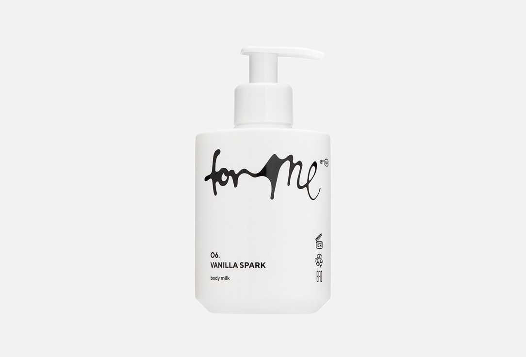 For me by gold apple Scented Body Milk 06. Vanilla spark 300 ml For me by gold apple Scented Body Milk 06. Vanilla spark