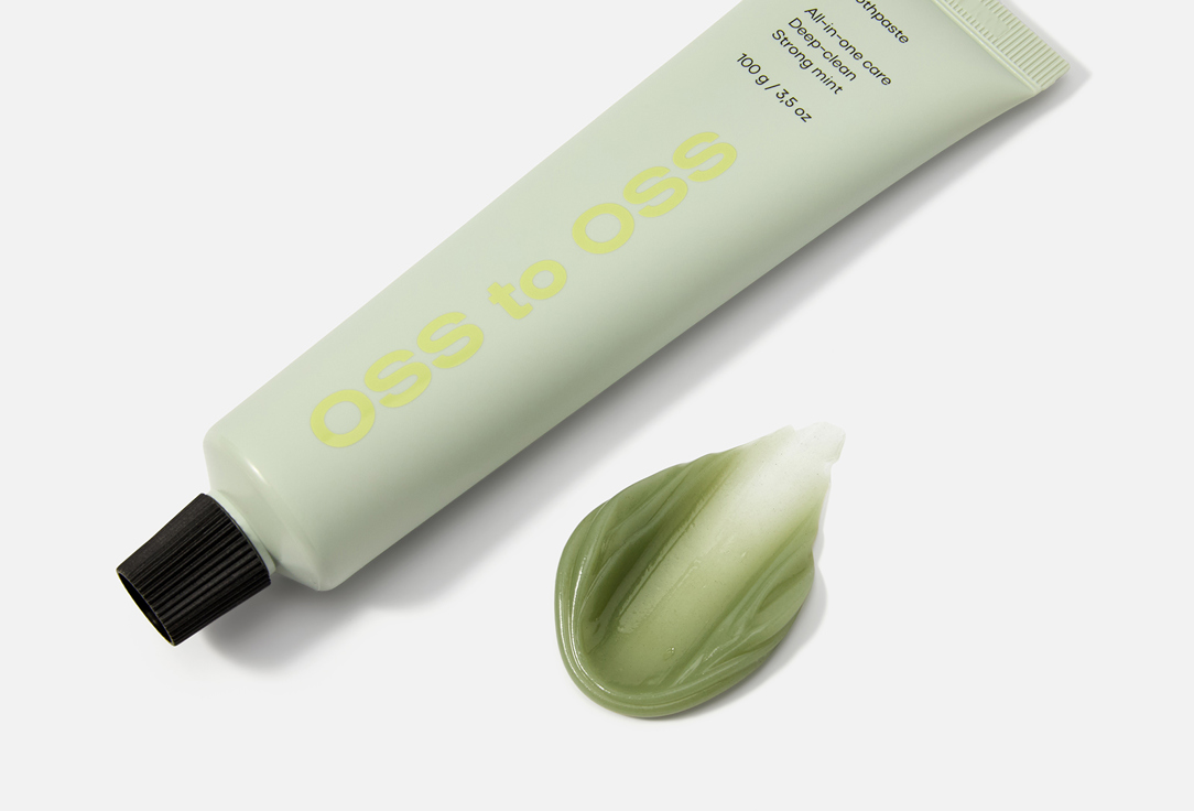 oss to oss Toothpaste for daily care Strong mint 100 g oss to oss Toothpaste for daily care Strong mint